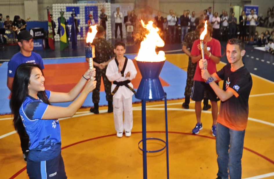 Abertura dos jogos escolares de Itajaí 