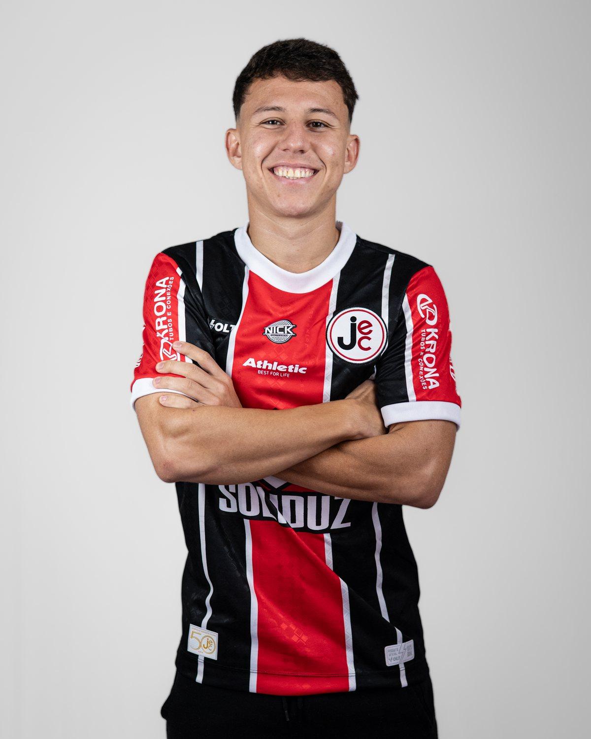 Gustavo Xavier, jogador do JEC para a Copa Santa Catarina 2026