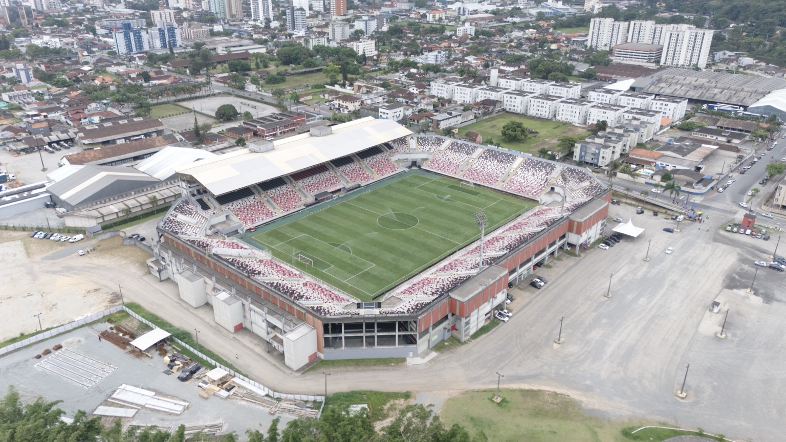 Vista aérea da Arena Joinville
