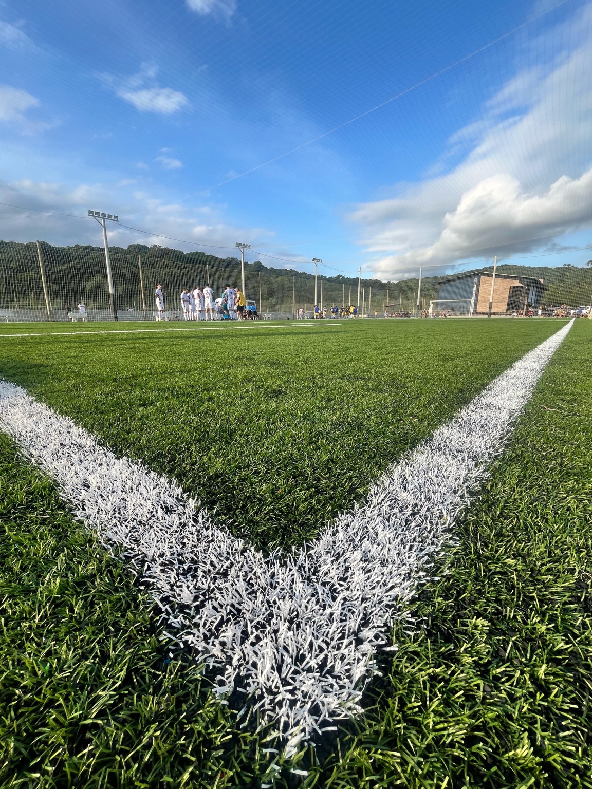 Campo do Complexo Rosa Golden, sede do Circuito NDTV de futebol 7 em Joinville