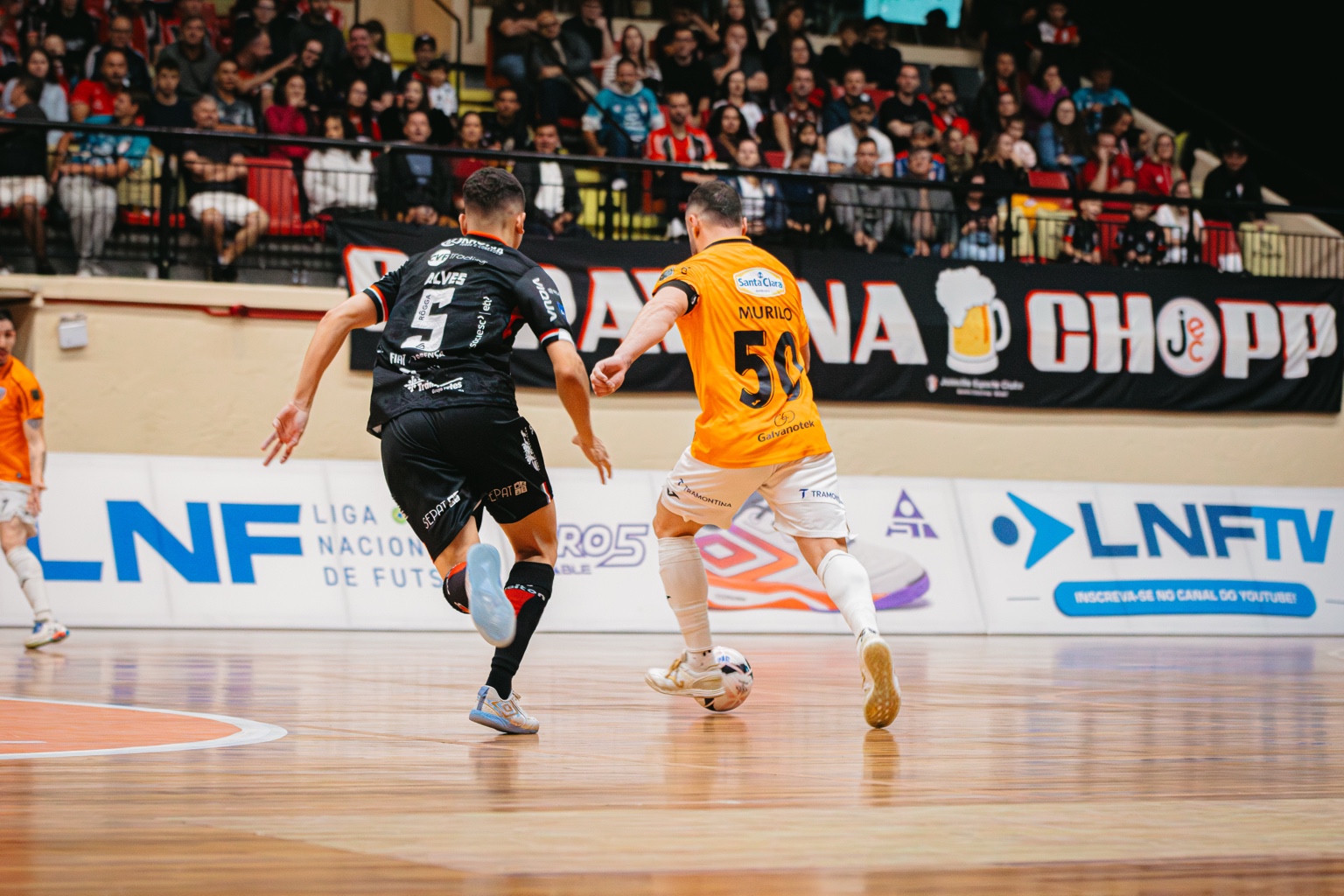 JEC Futsal em partida contra a ACBF