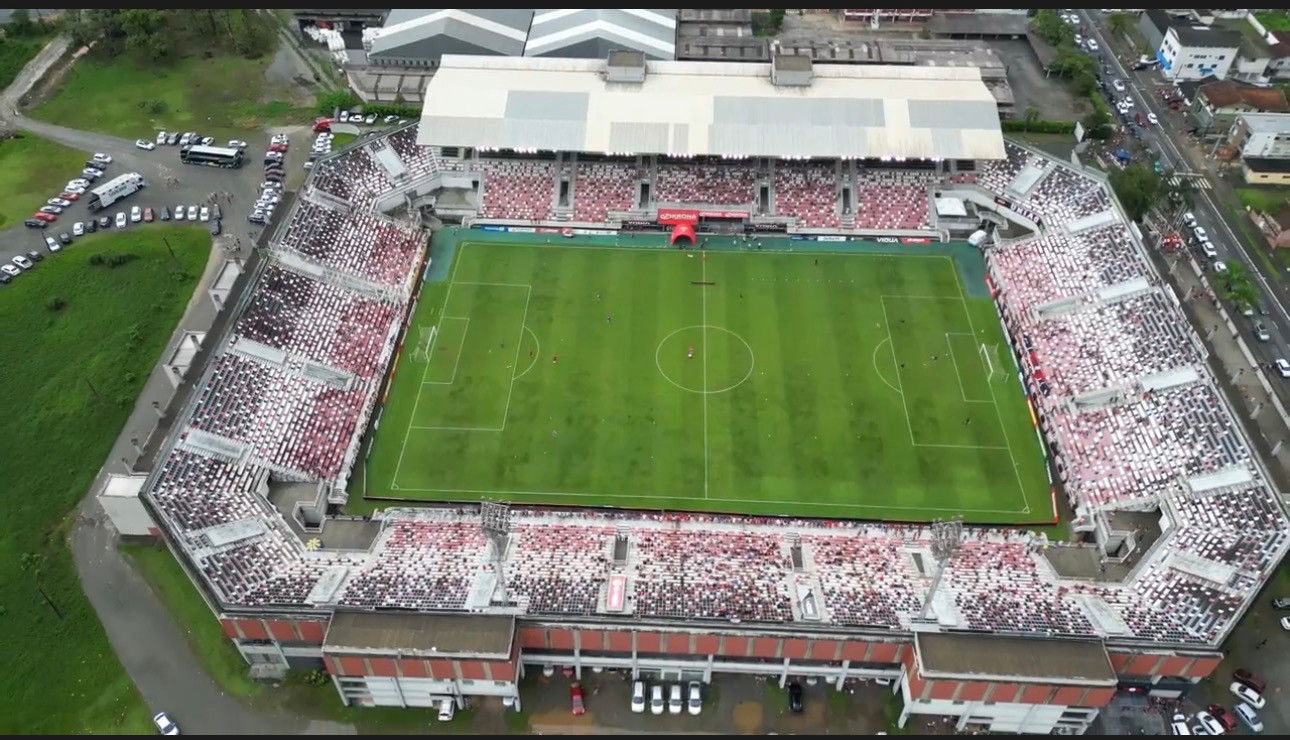 Vista aérea da Arena Joinville
